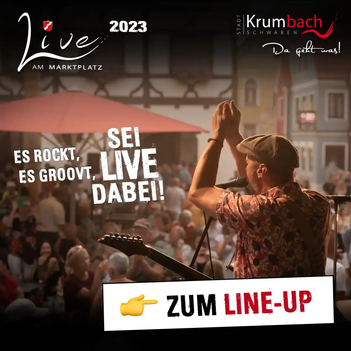 Line Up Programm Live am Marktplatz Open Air 2023